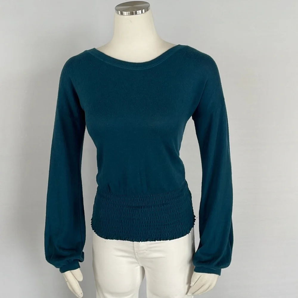 NWT Abercrombie and Fitch Teal Top X Small - Picture 3 of 10